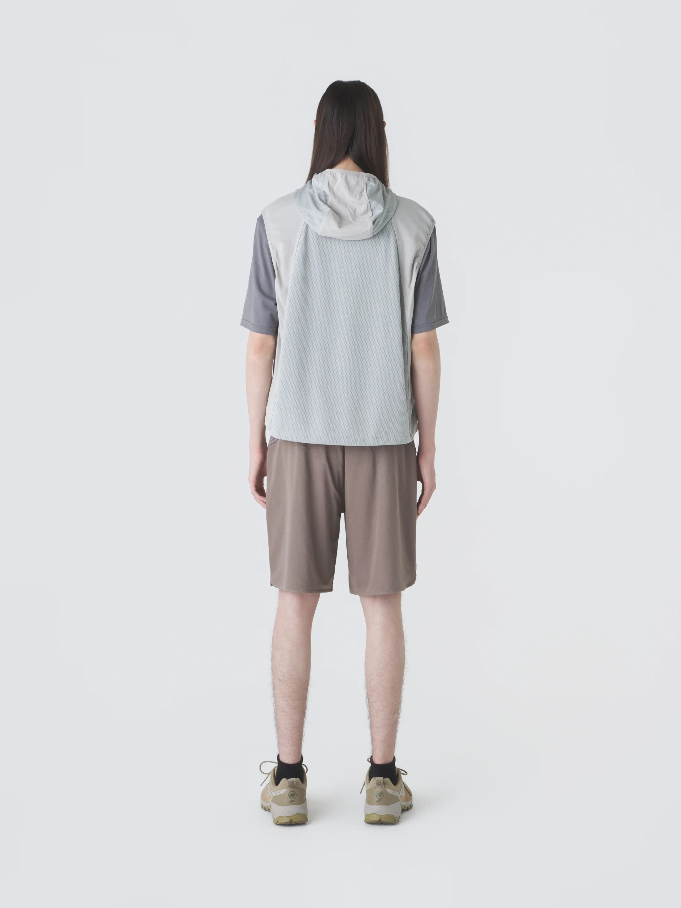 HOODED JERSEY WIND VEST