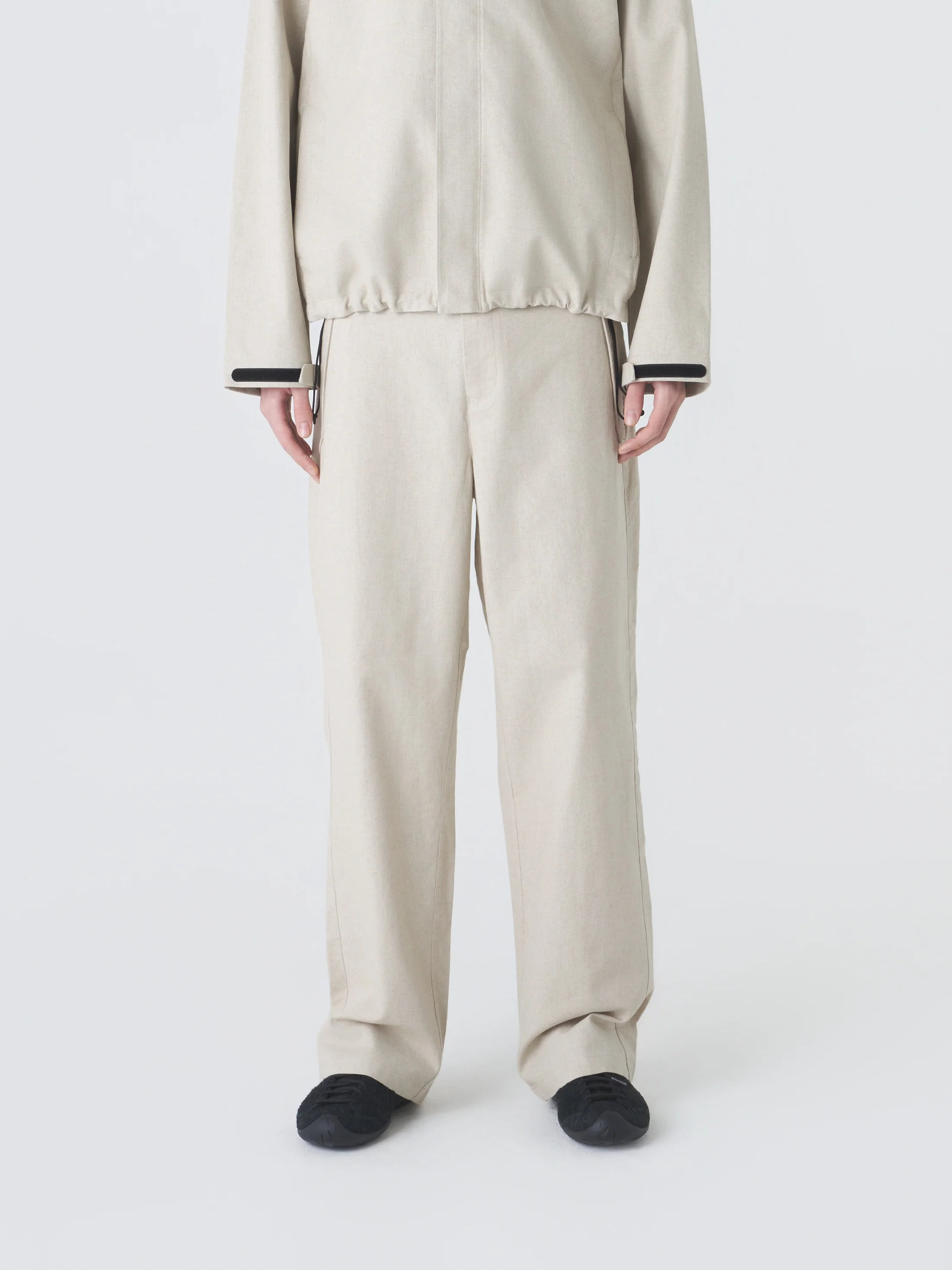 LINEN COTTON MIXED TROUSER