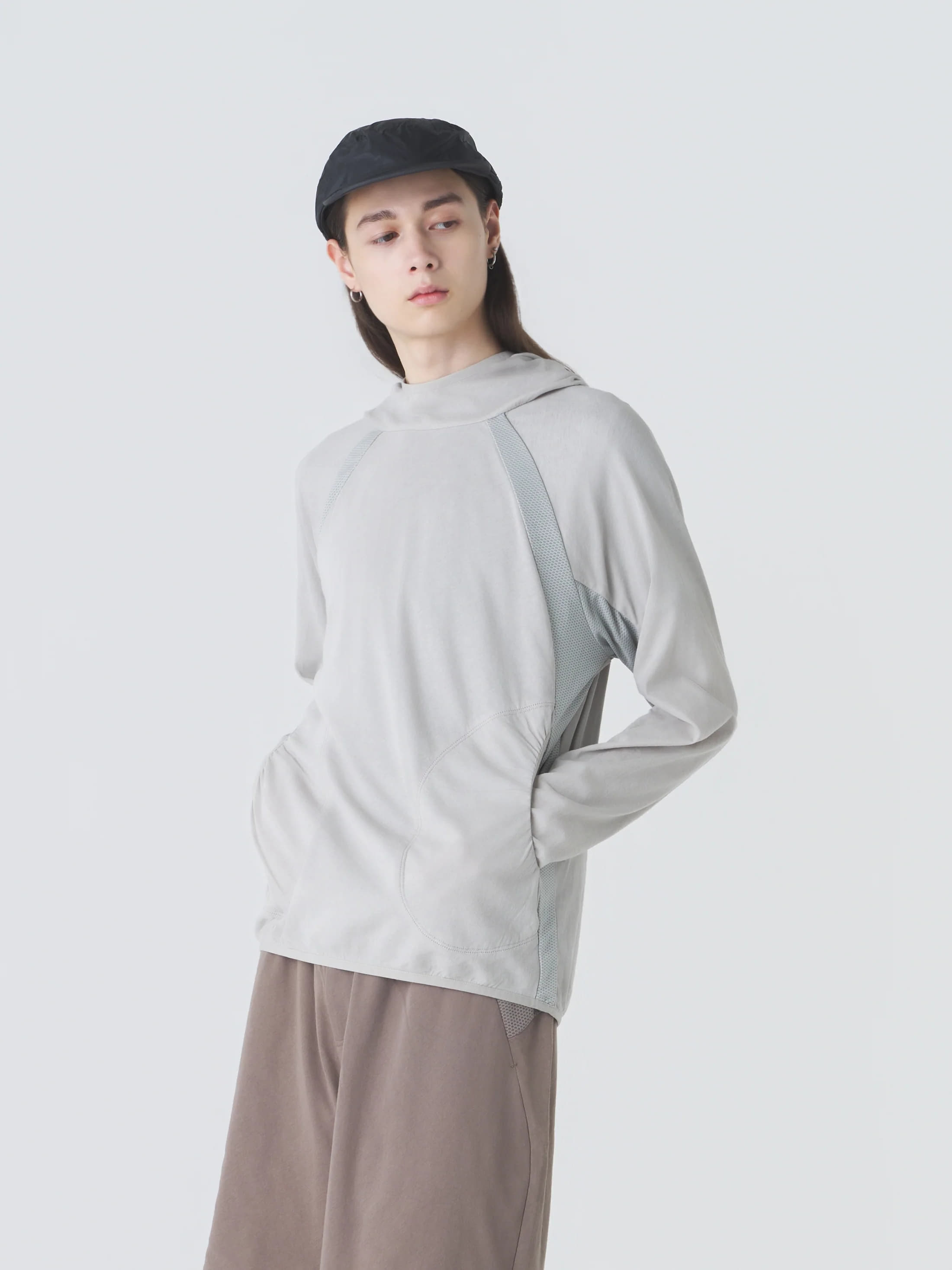 HOODED JERSEY WIND JACKET