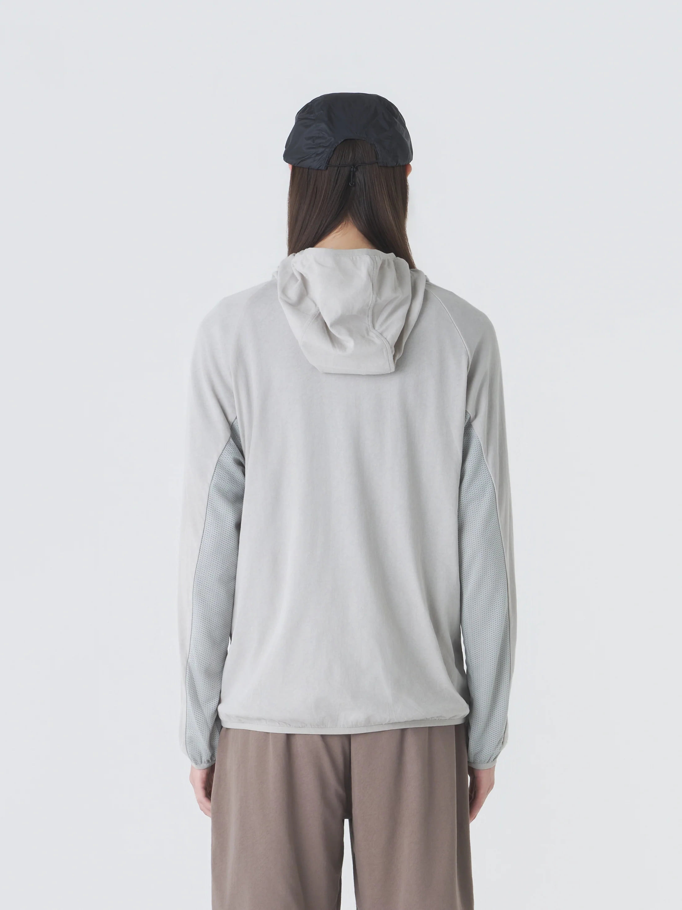 HOODED JERSEY WIND JACKET