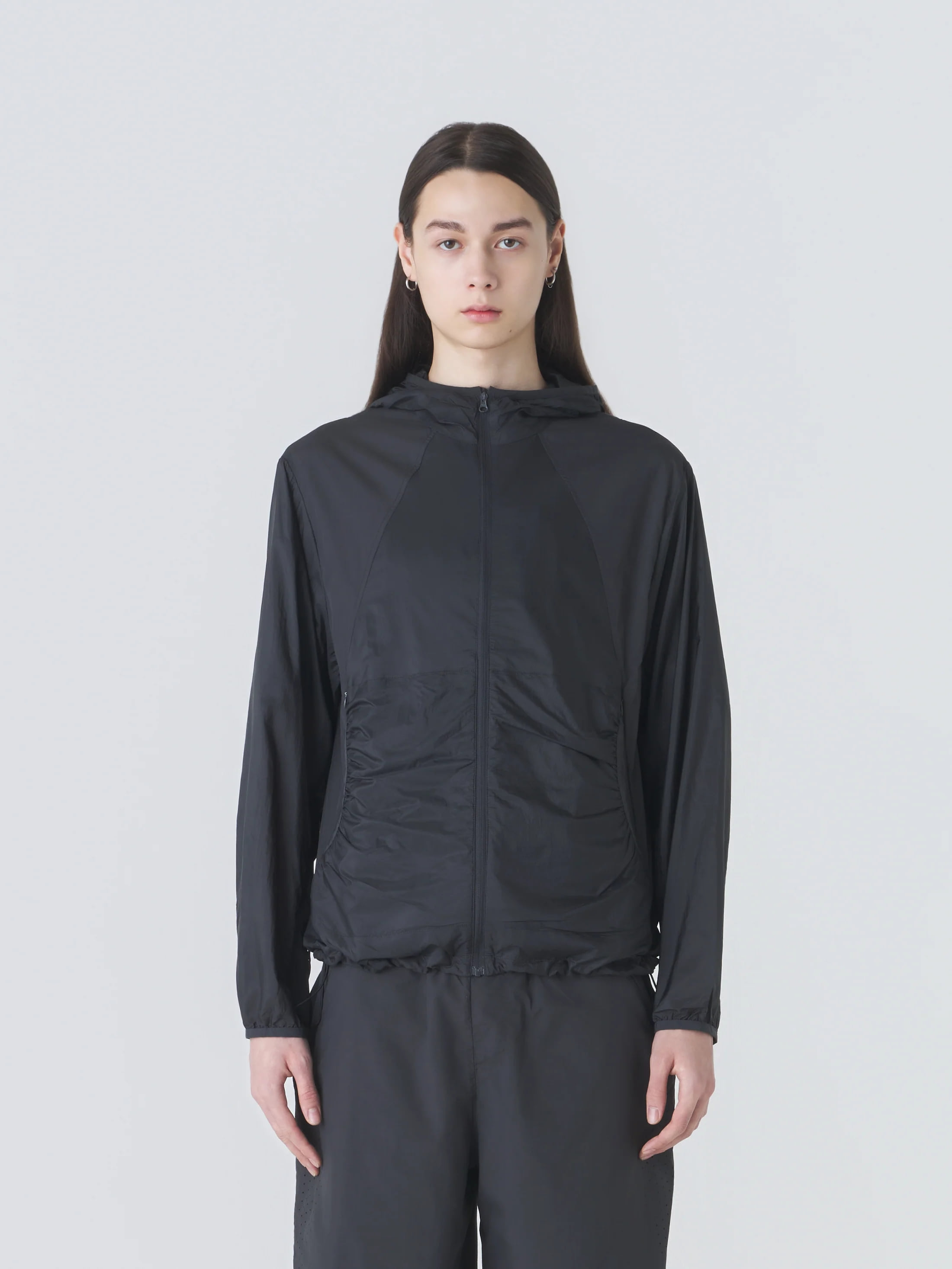 HOODED JERSEY WIND JACKET