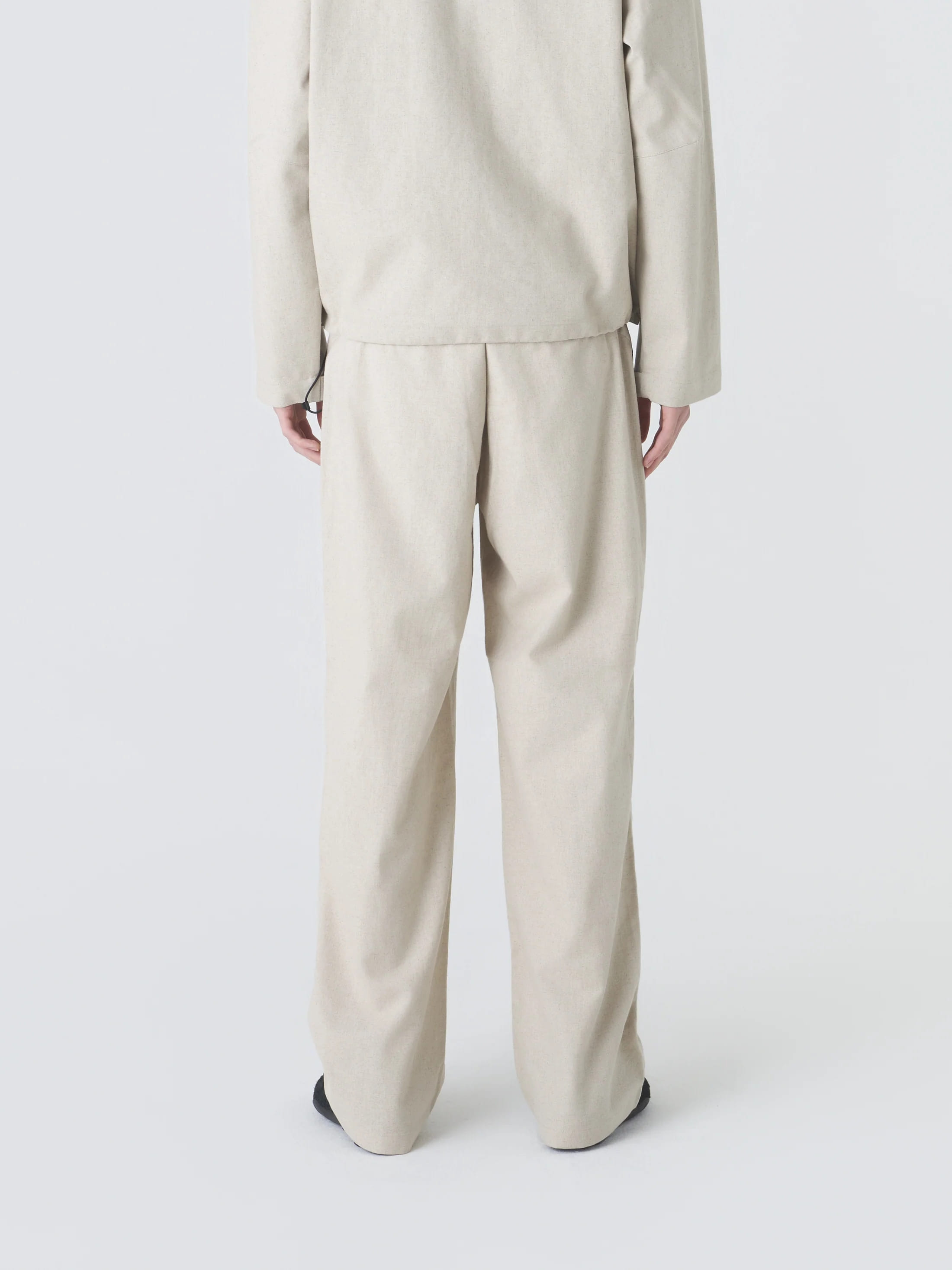 LINEN COTTON MIXED TROUSER