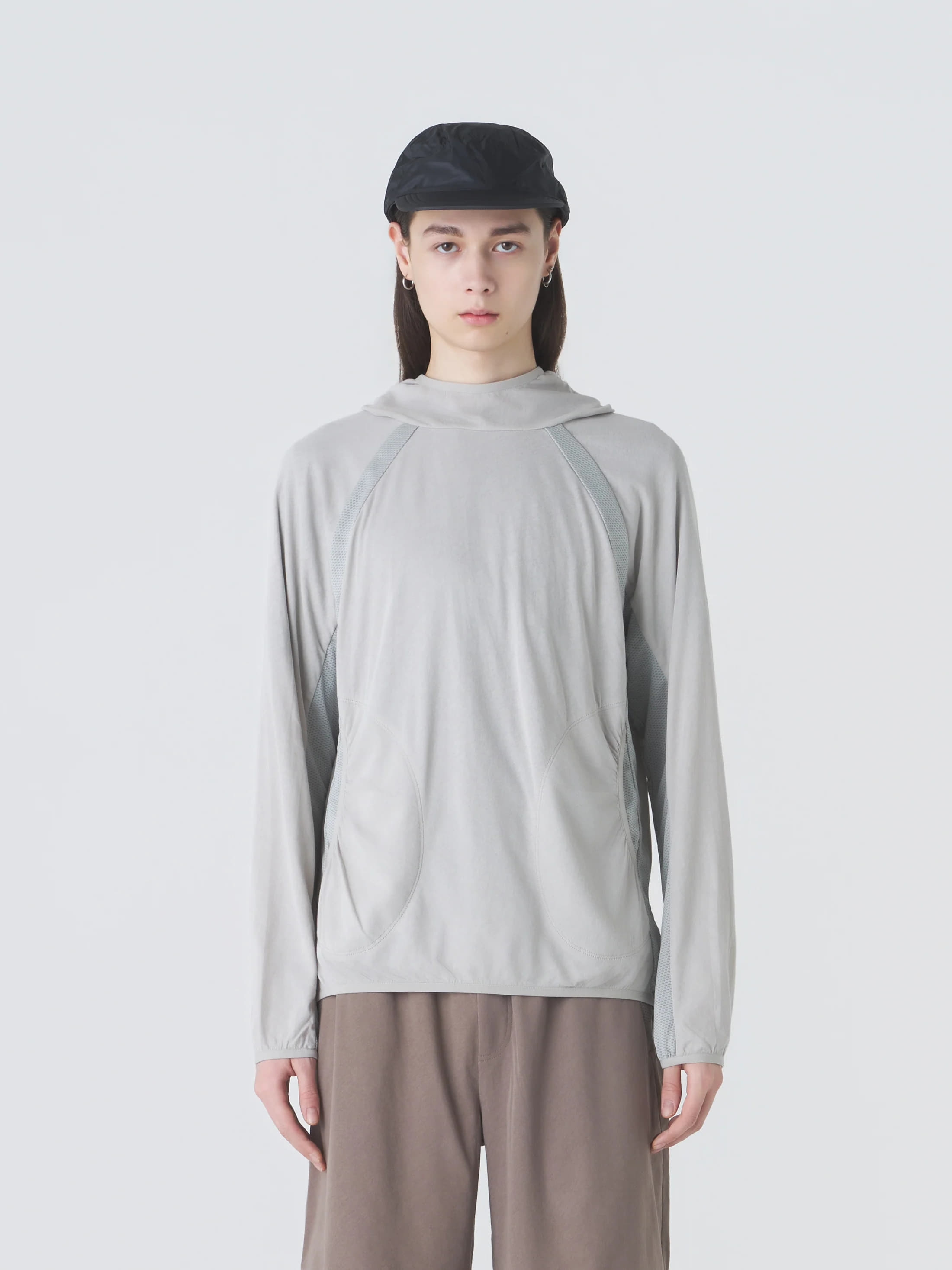 HOODED JERSEY WIND JACKET