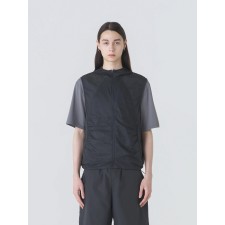 HOODED JERSEY WIND VEST