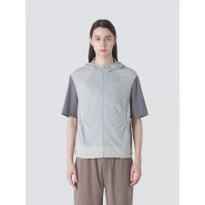 HOODED JERSEY WIND VEST